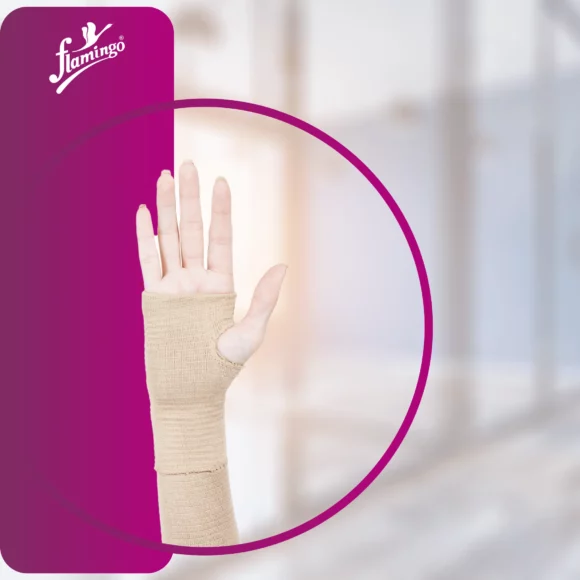 Flamingo Tubular Support Gauntlet to Wrist